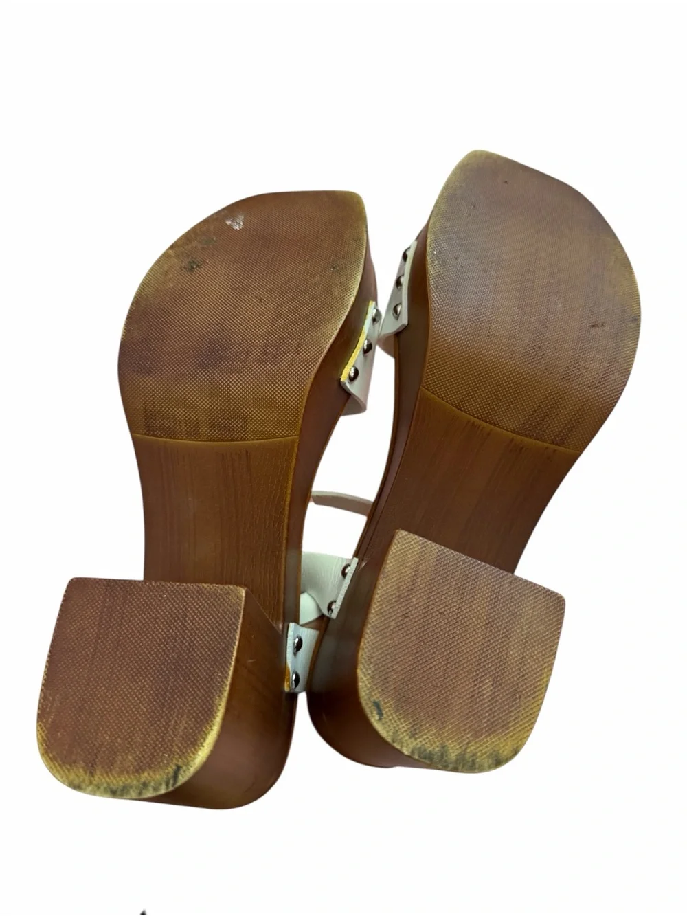Madden Girl White Ankle-Strap Sandals